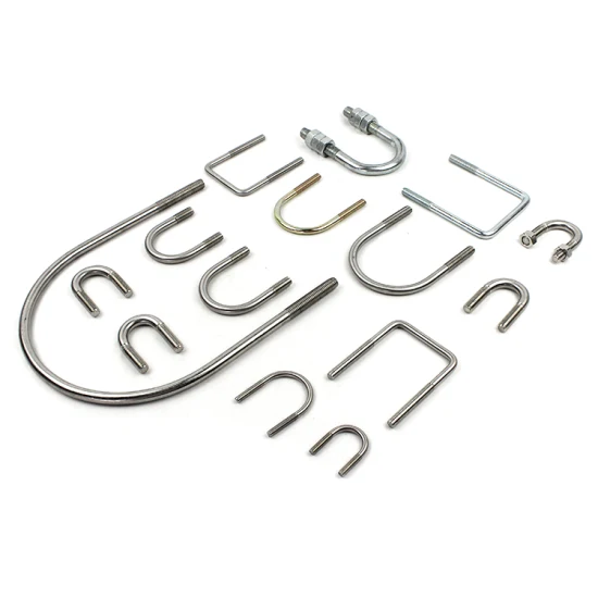 DIN Standard Galvanized Carbon Steel Stainless Steel U Bolts Grade 8.8
